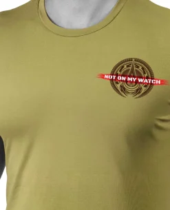 Not on my Watch Tee Moss Green