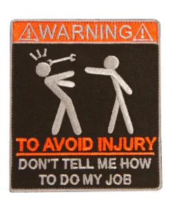 Patch "Warning" Black Edition