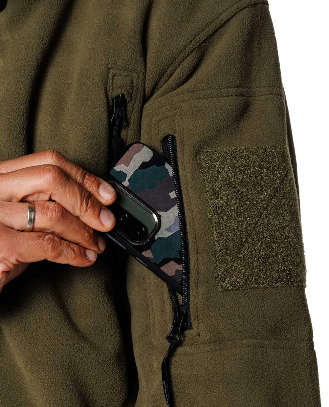 Patriot Jacket Double Fleece Olive Green