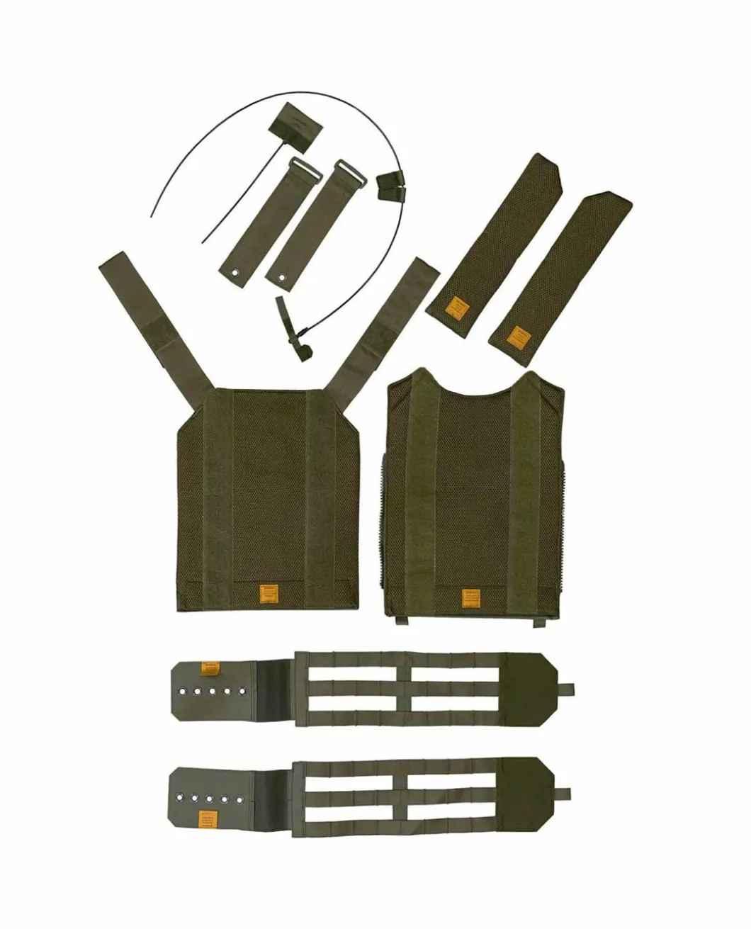 Plattenträger abwerfbar-Set LT025/V-A2 M/L Steingrau