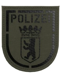 Polizei Berlin IR Patch Steingrau Oliv