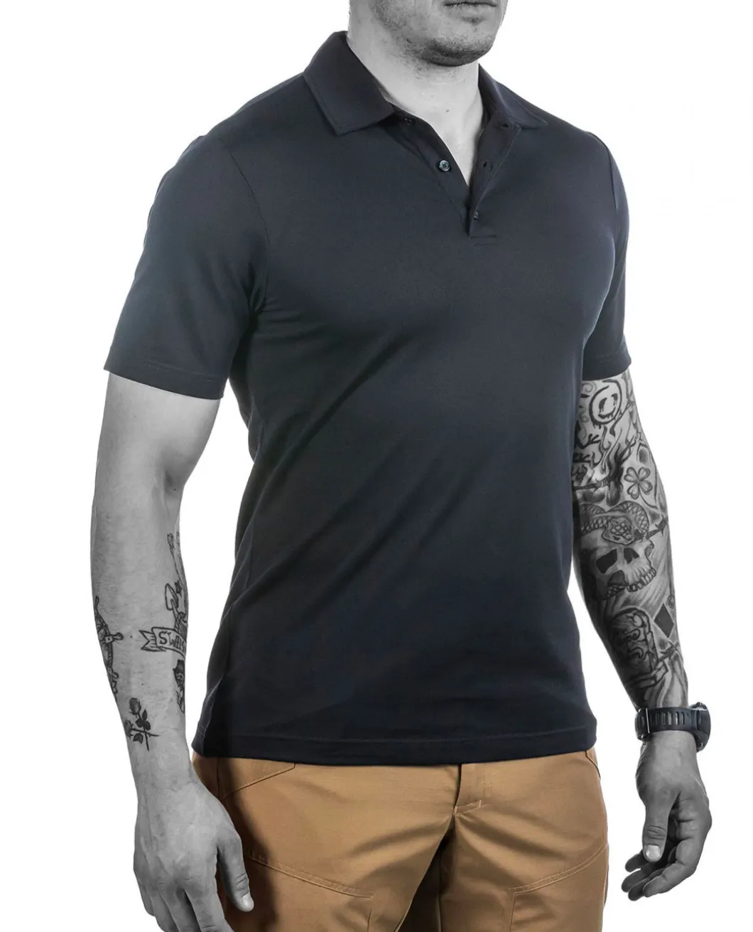 Polo Shirt Urban Black Schwarz