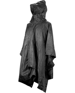 Poncho Ripstop Schwarz