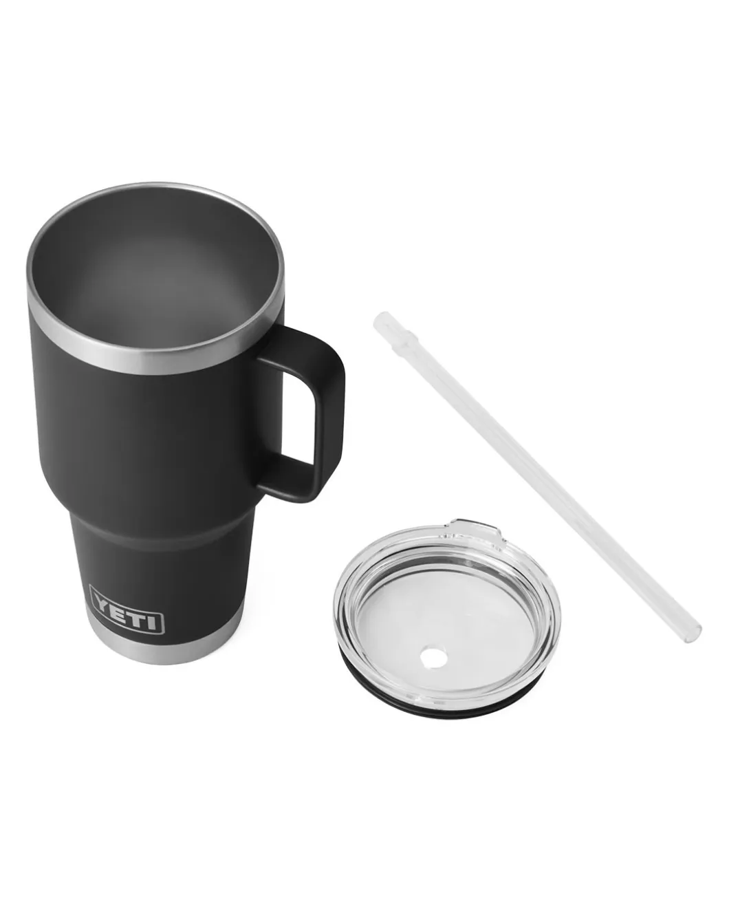 Rambler 35 Oz Straw Mug Black Schwarz
