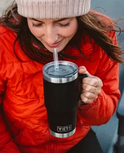 Rambler 25 Oz Straw Mug Black Schwarz