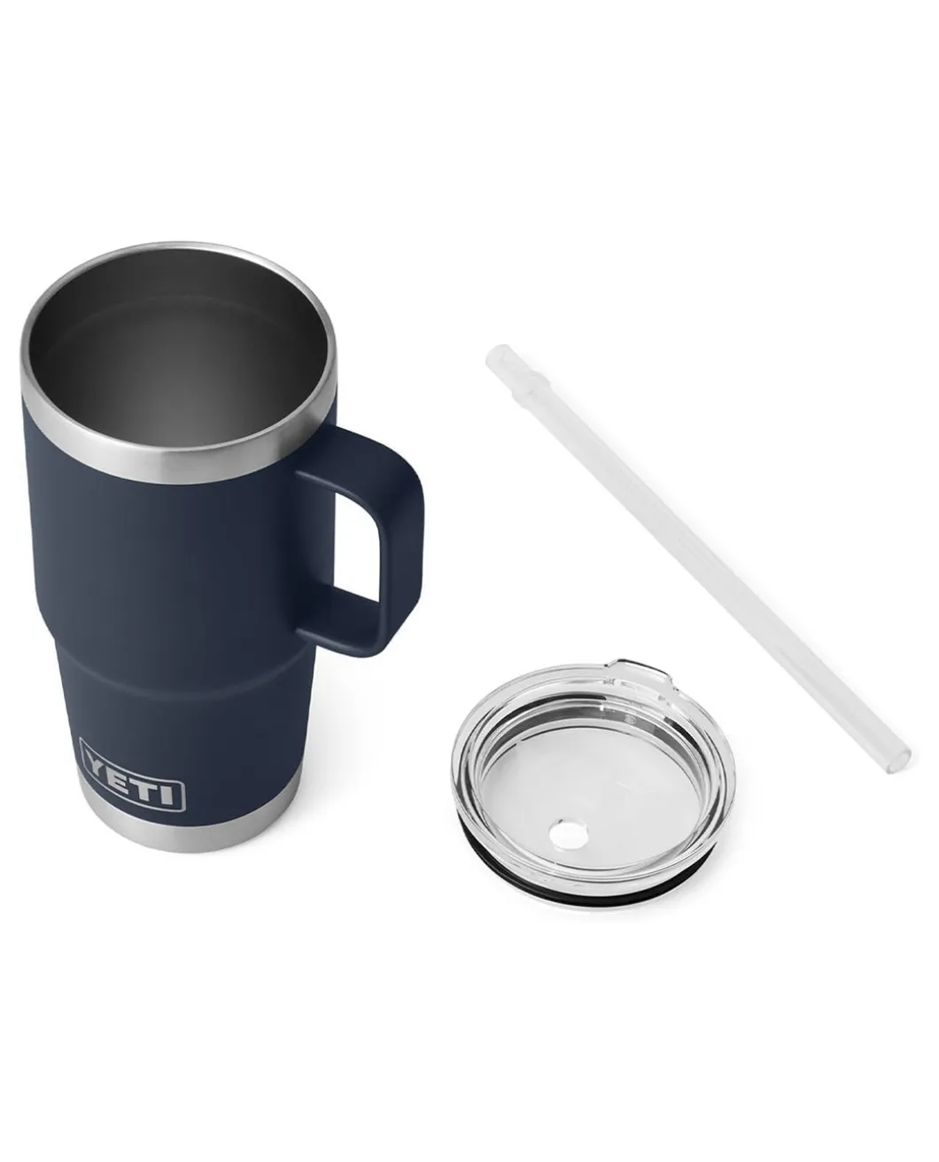 Rambler 25 Oz Straw Mug Navy Dunkelblau