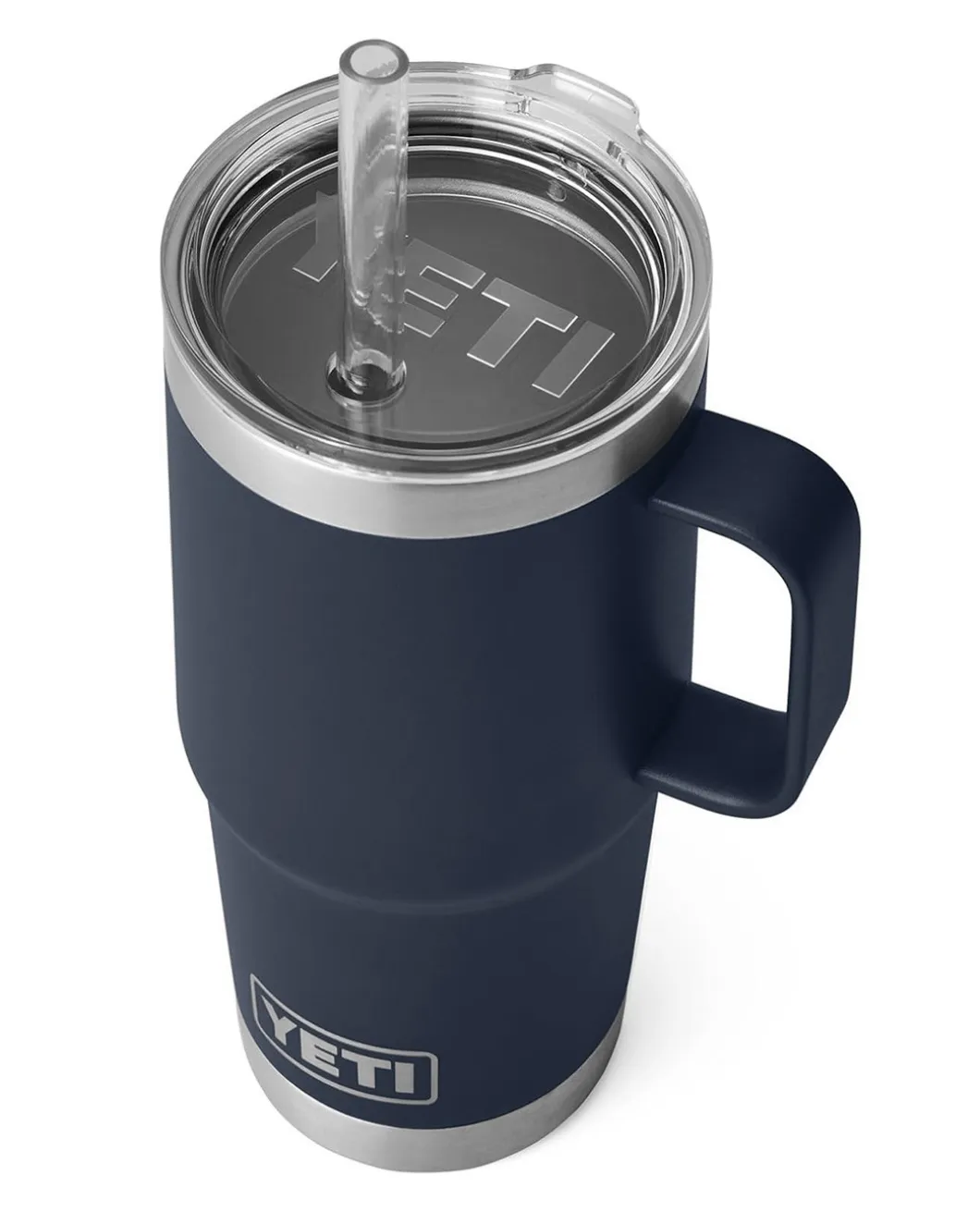 Rambler 25 Oz Straw Mug Navy Dunkelblau