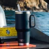 Rambler 25 Oz Straw Mug White Weiß