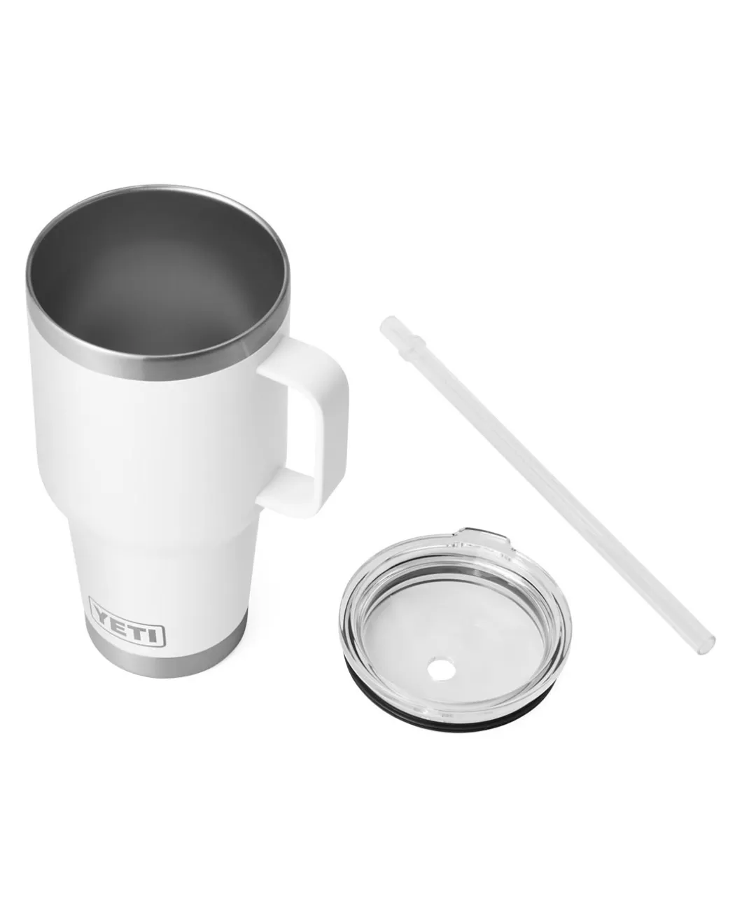 Rambler 25 Oz Straw Mug White Weiß