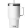 Rambler 35 Oz Straw Mug White Weiss