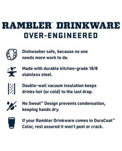 Rambler 10 Oz Tumbler White Weiss