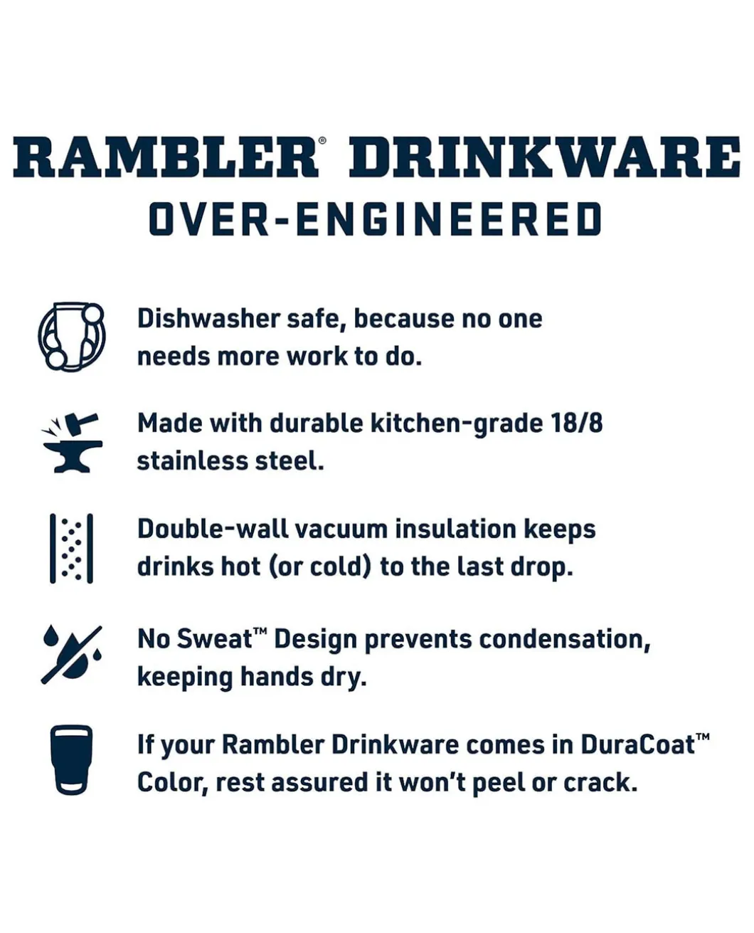 Rambler 10 Oz Tumbler White Weiss
