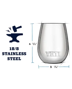 Rambler 10 Oz Wine Tumbler Rescue Red Rot