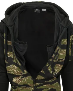 Rogue Hoodie FullZip Black/Tiger Stripe