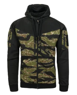 Rogue Hoodie FullZip Black/Tiger Stripe