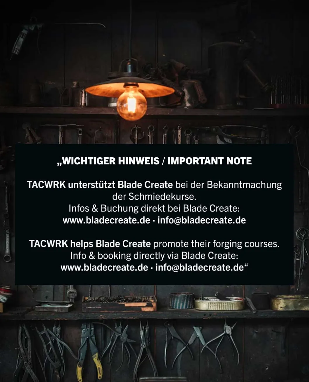 Schwert-Schmiedekurs 6 Tage