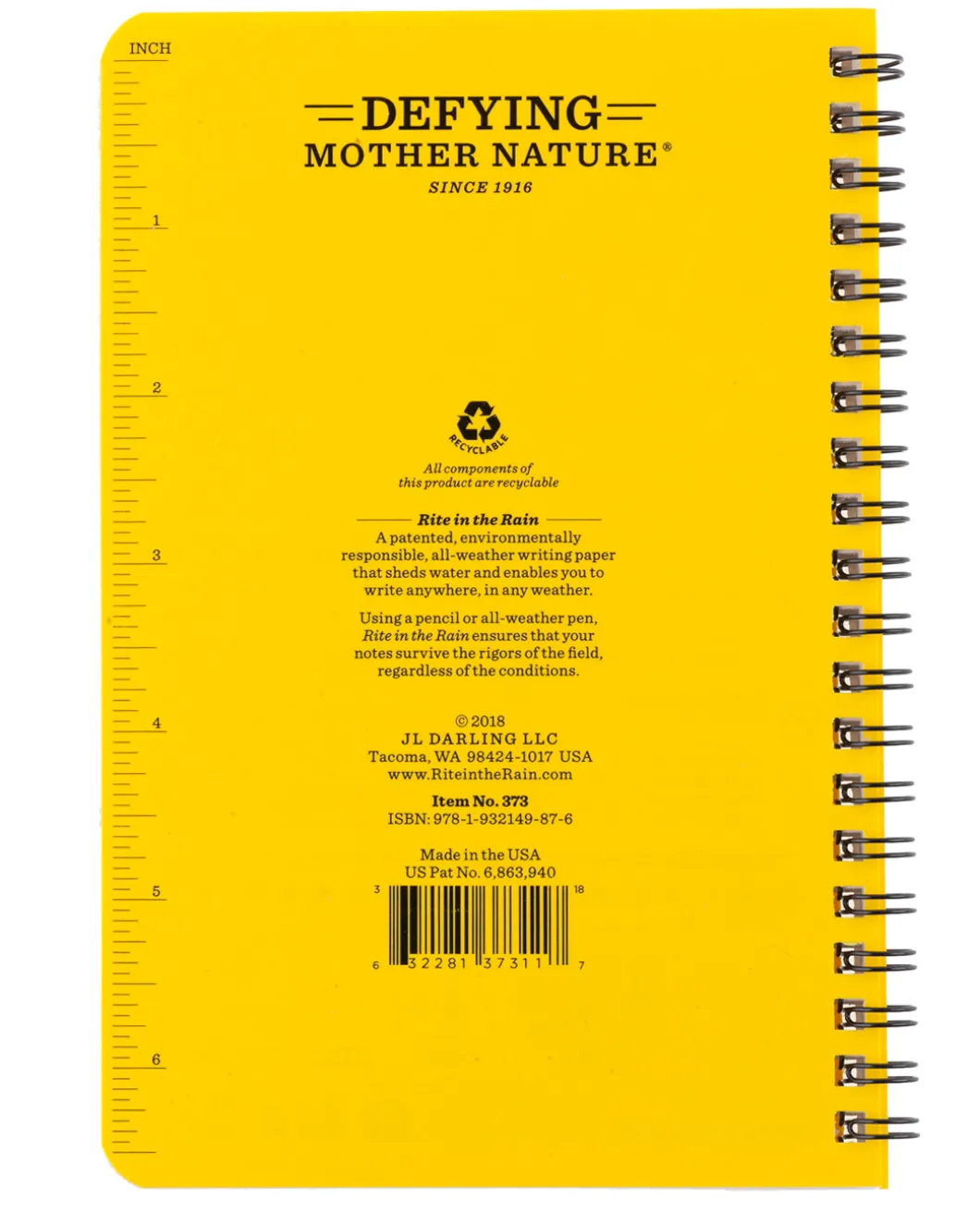 Side-Spiral Notebook Universal Yellow