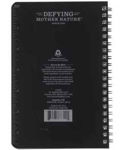 Side-Spiral Notebook Universal Black Schwarz