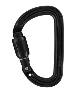 Sm'D Screw-Lock Karabiner Black Schwarz