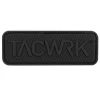 Square Rubber Patch Black Schwarz