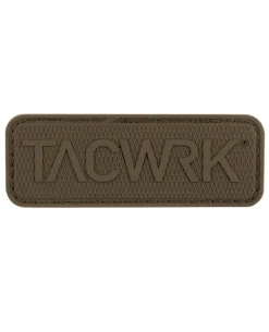 Square Rubber Patch Coyote Brown