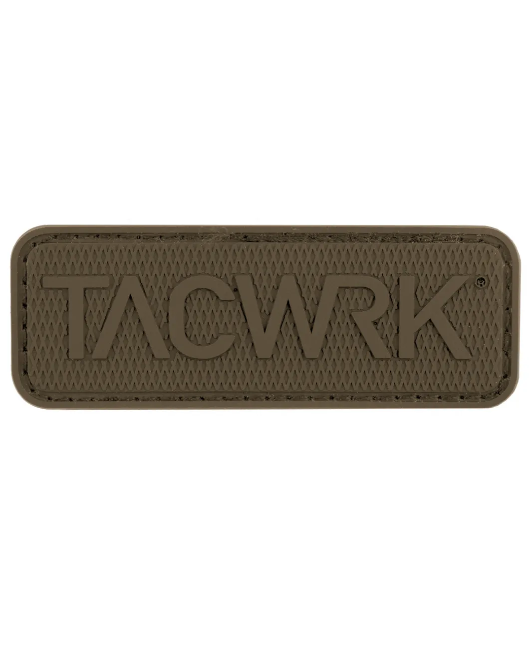 Square Rubber Patch Coyote Brown