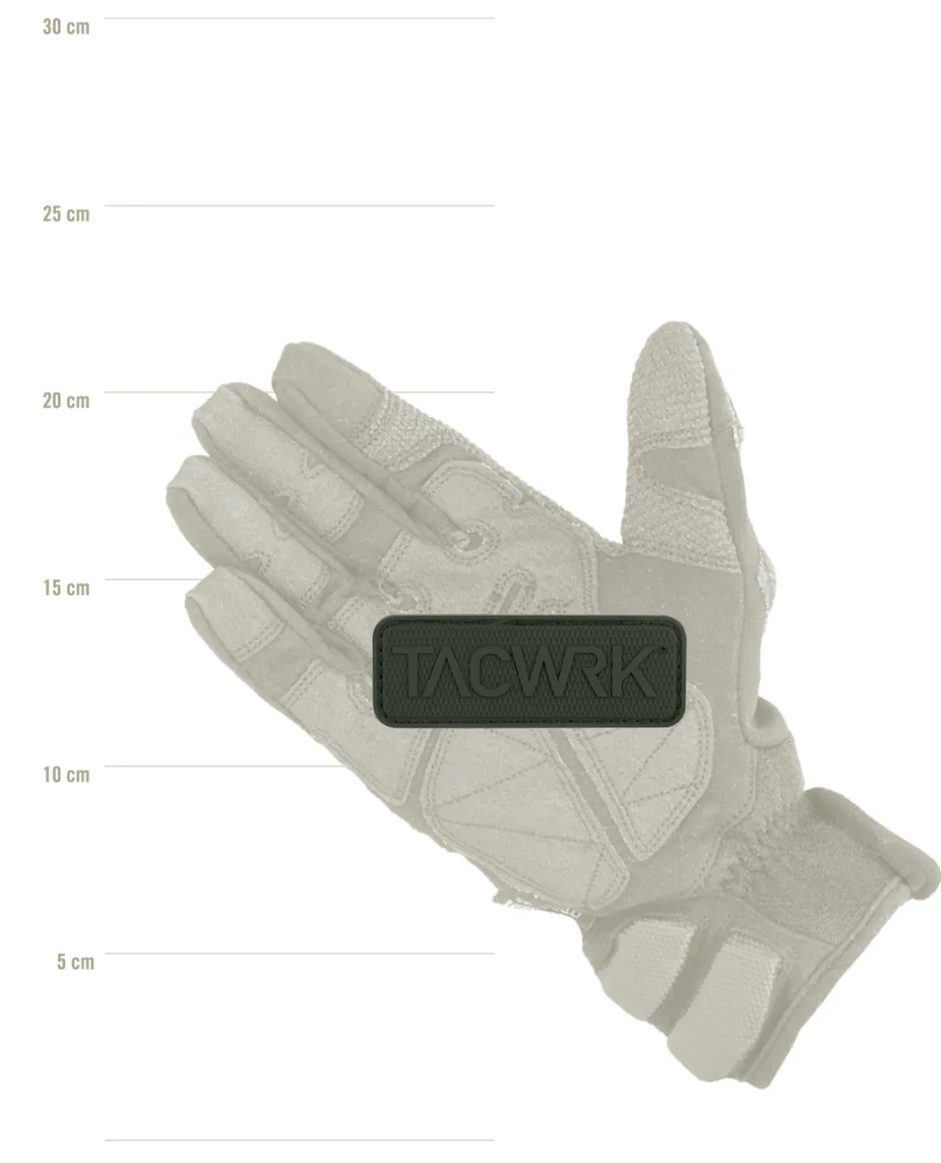 Square Rubber Patch Oliv