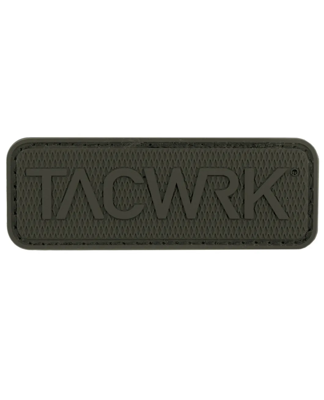 Square Rubber Patch Oliv