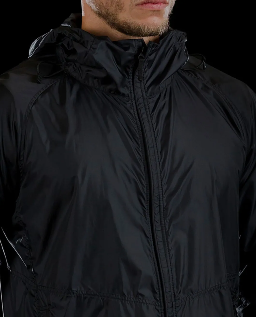 Storm Chaser Windbreaker Jacket Black Schwarz