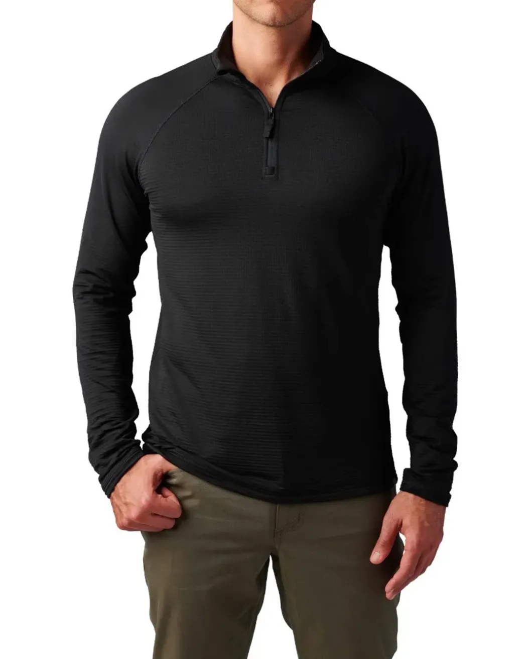 Stratos 1/4 Zip Black Schwarz