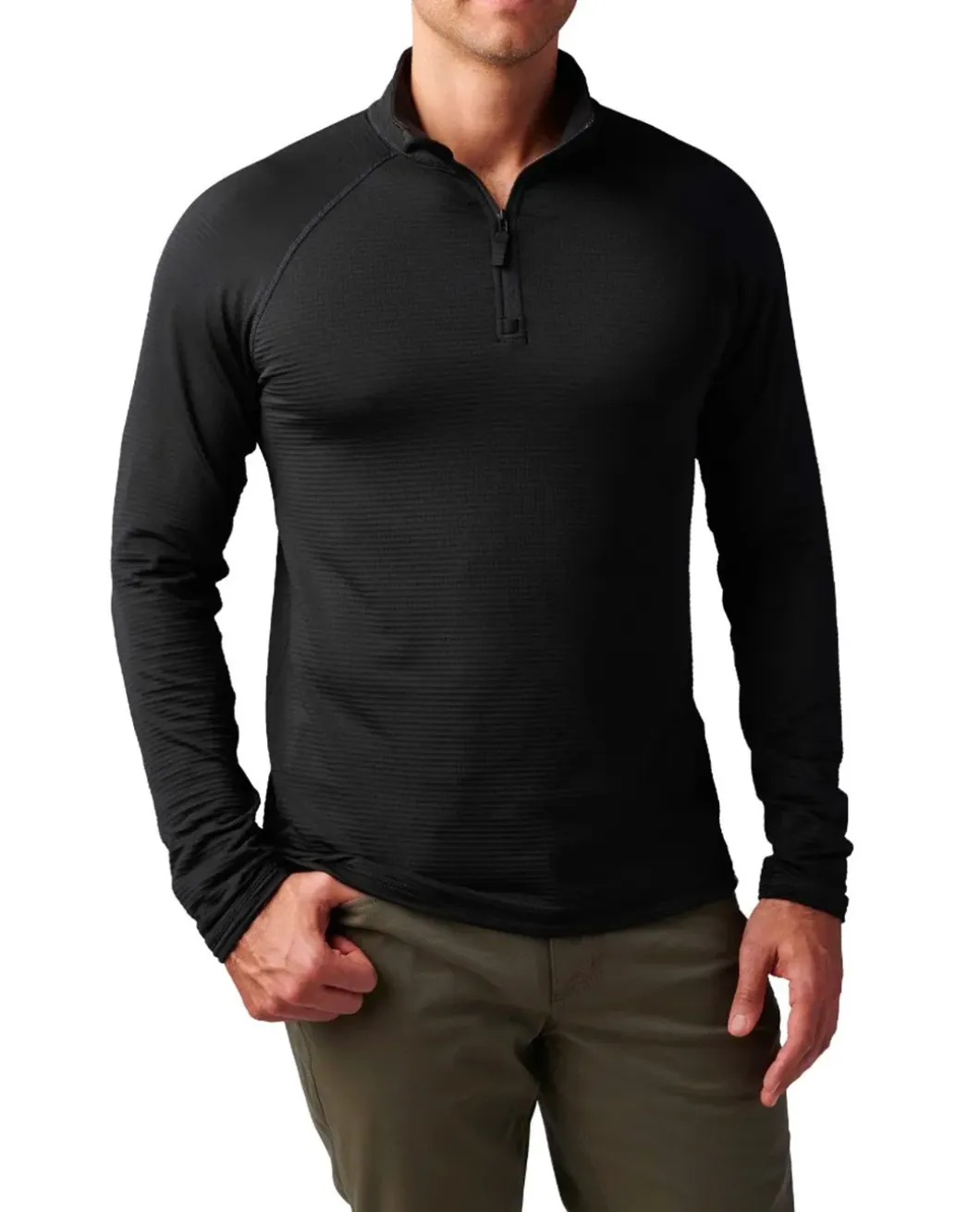 Stratos 1/4 Zip Black Schwarz