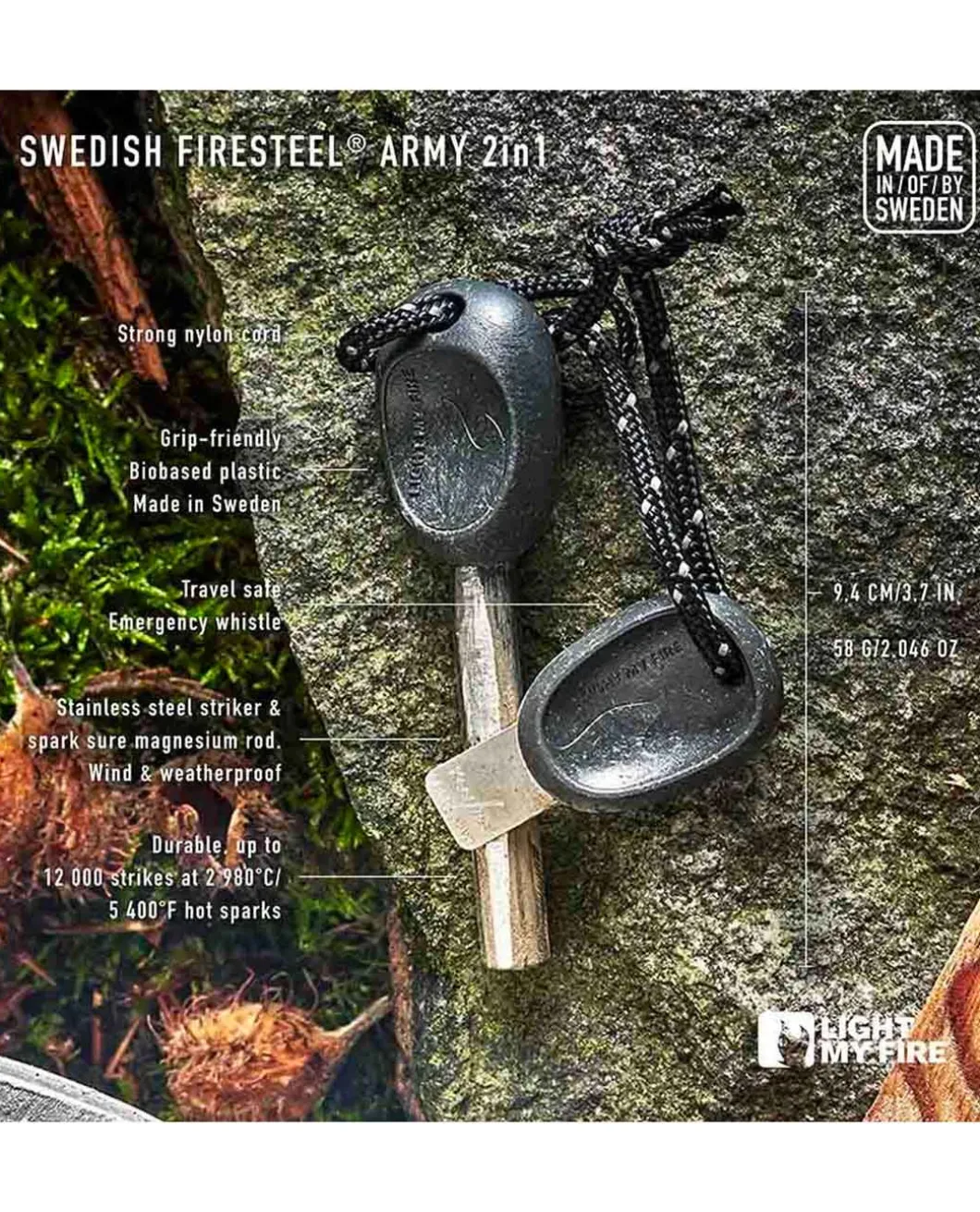 Swedish FireSteel BIO Scout 2in1 Cocoshell