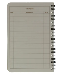 Tactical Side Spiral Notebook 4 5/8" x 7" Tan