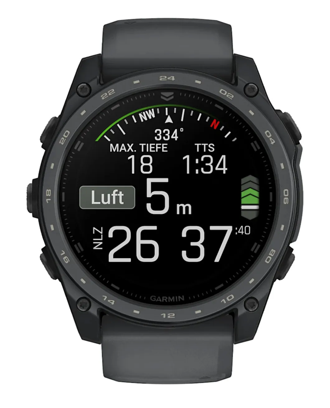 tactix 8 -51 mm AMOLED Cerakote Schwarz / Schiefergrau Titan
