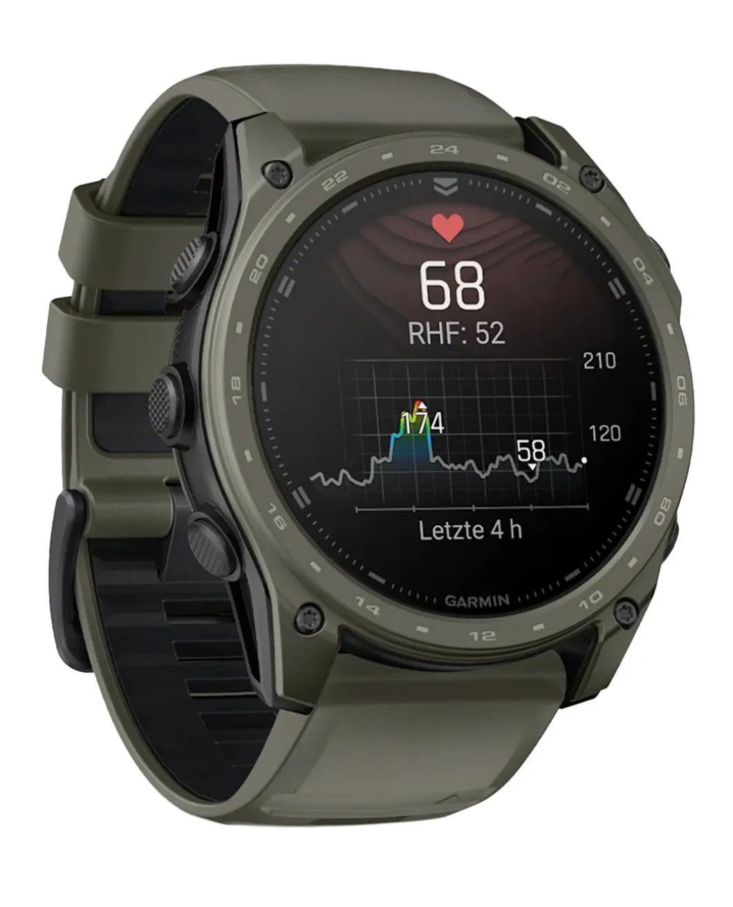 tactix 8 -51 mm AMOLED Cerakote Schwarz Oliv