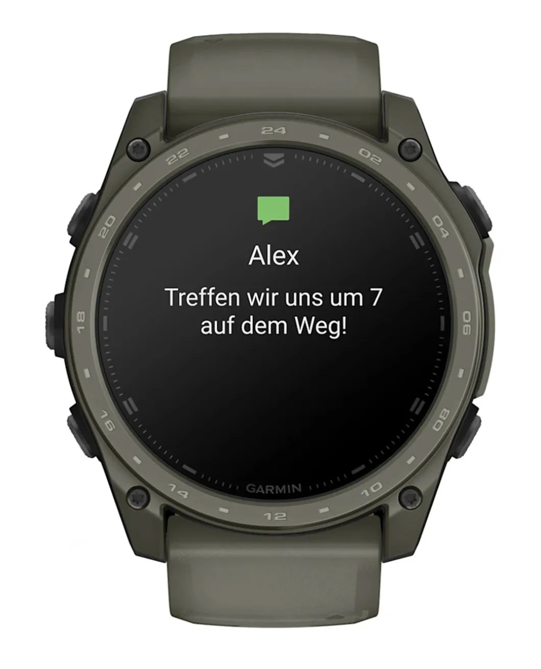 tactix 8 -51 mm AMOLED Cerakote Schwarz Oliv