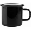 Tasse Eat Sleep Schwarz Metall