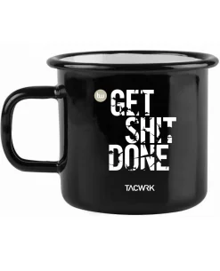 Tasse Get Shit Done Schwarz Metall