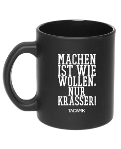 Tasse Machen-Wollen Schwarz