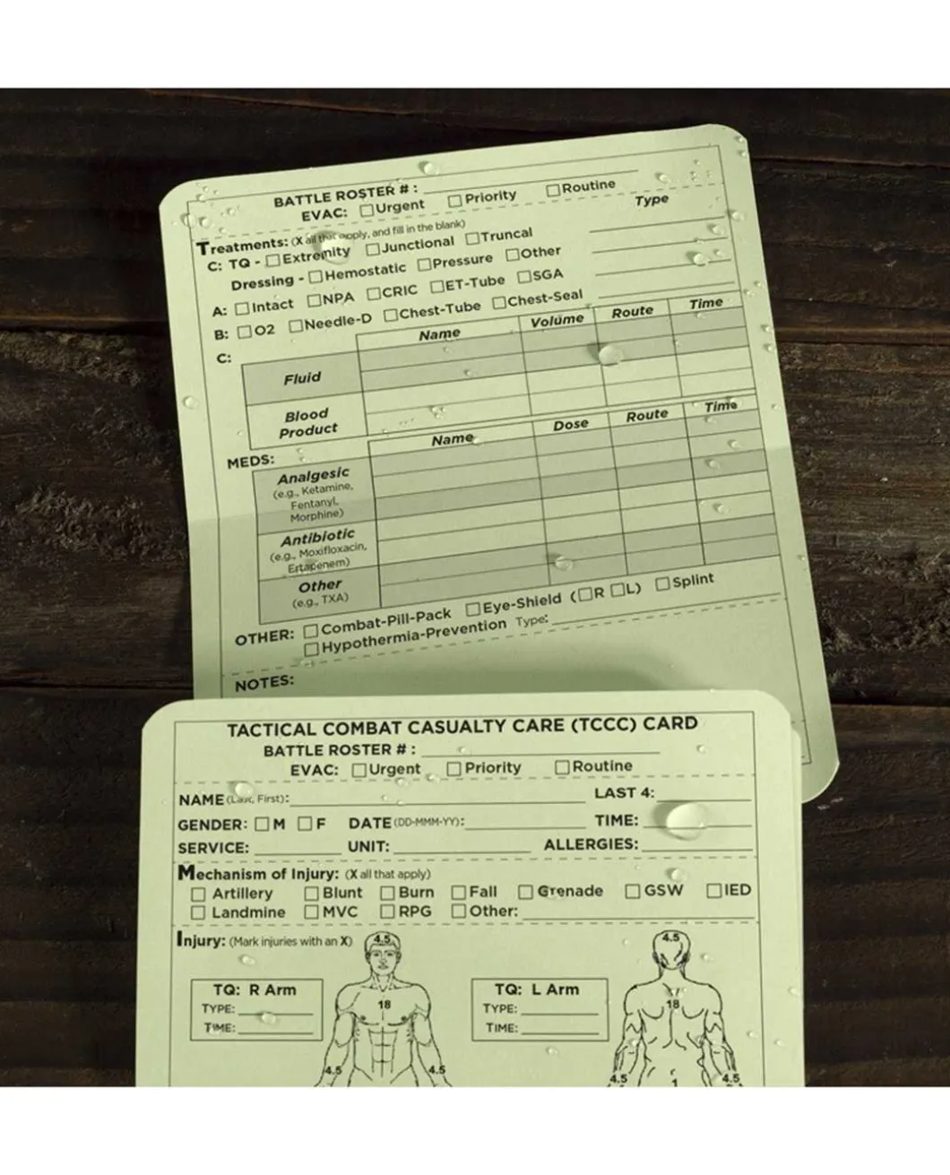 TCCC / MIST Card