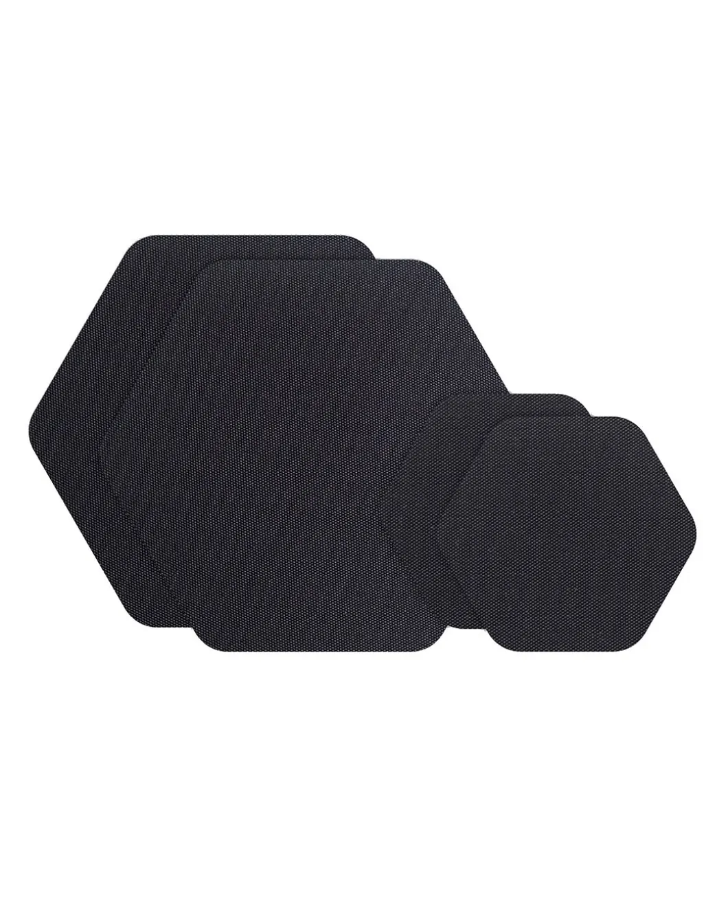 Tenacious Tape Hex Patches Black Schwarz