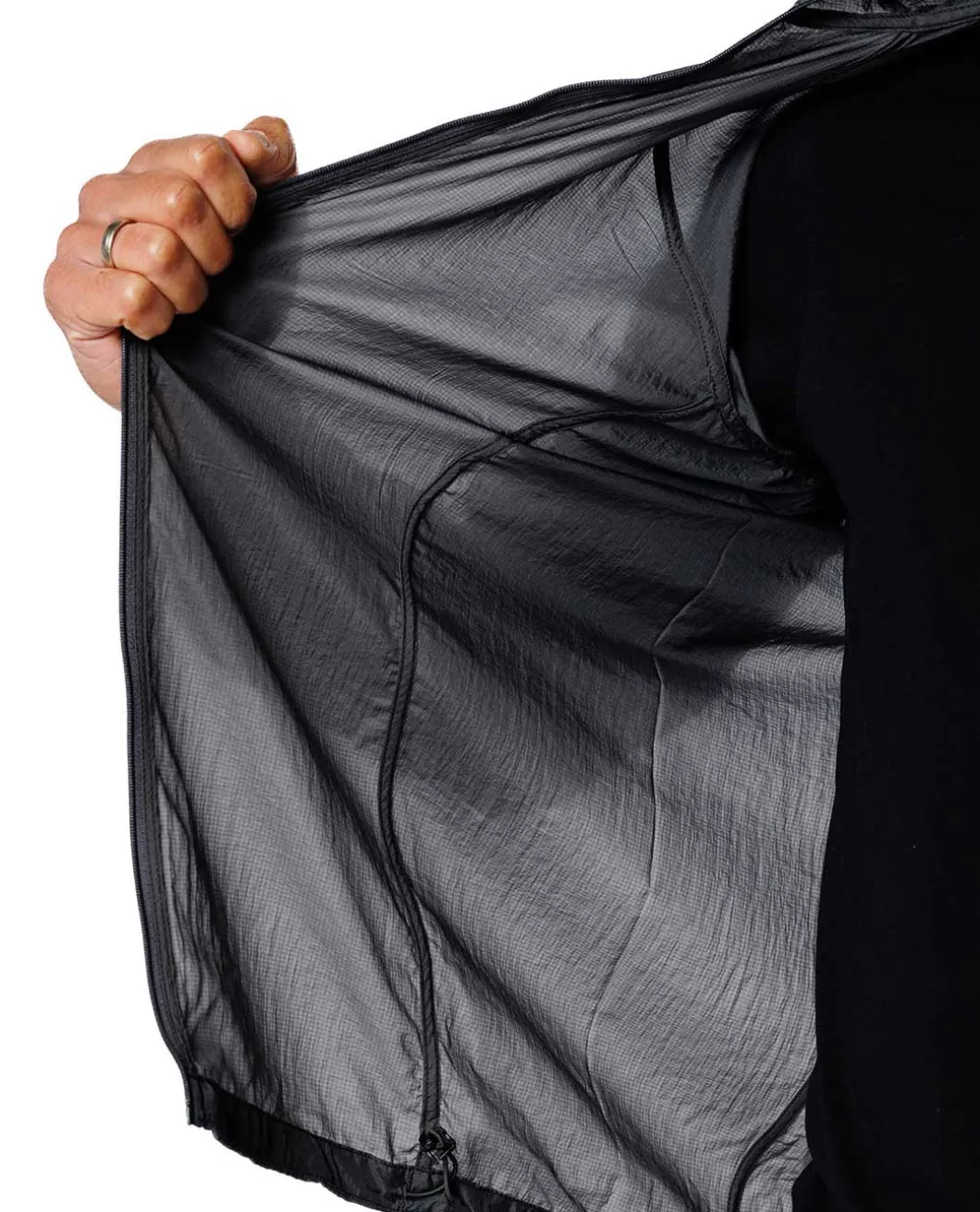 Tramontane Wind Jacket WindPack Nylon Black Schwarz