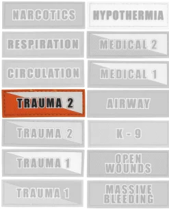 Trauma 2 Orange White Patch