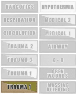 Trauma 1 Tan Green Patch