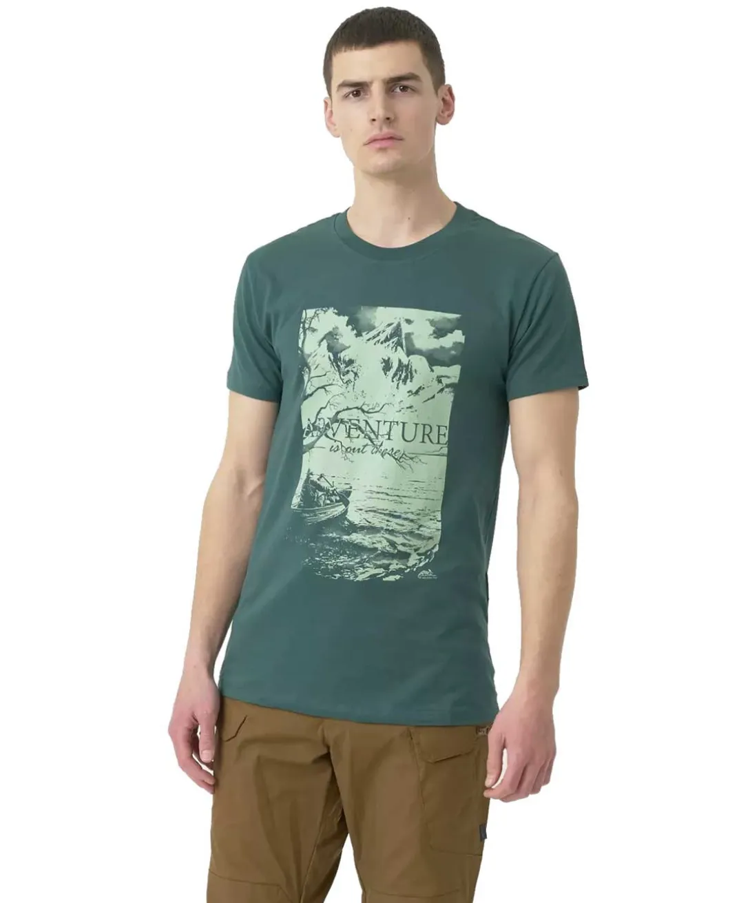 T-Shirt Adventure Is Out There Dark Azure