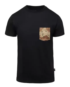 T-shirt (6 Color Desert Pocket) Black Schwarz