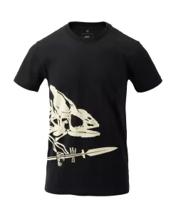 T-Shirt (Full Body Skeleton) Black Schwarz