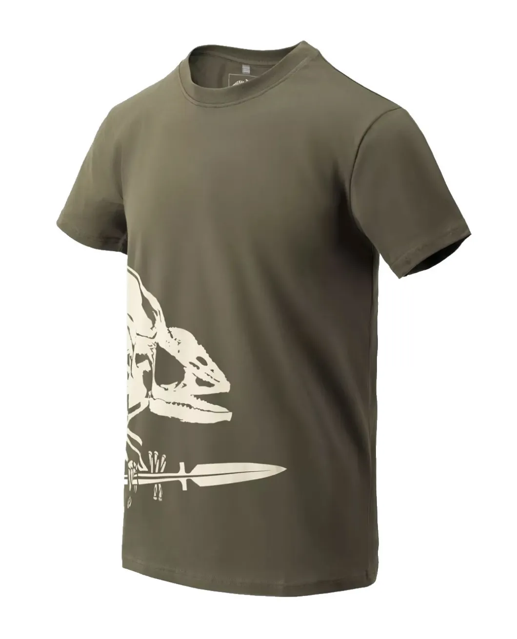 T-Shirt (Full Body Skeleton) Olive Green