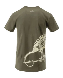 T-Shirt (Full Body Skeleton) Olive Green