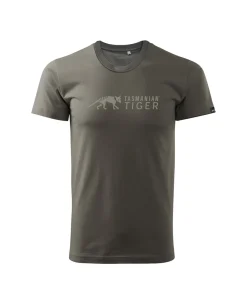TT Logo Shirt Steingrau Oliv